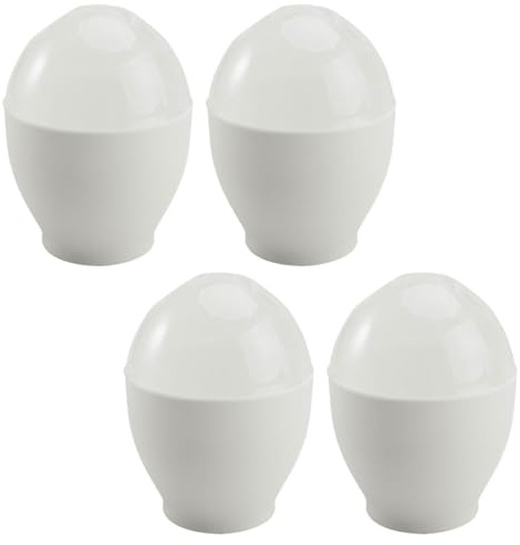 SEWACC Cuociuova in Camicia per Microonde 4 Pezzi in Pp Resistente Tazze per Uova al Vapore, Accessorio Cucina per Colazioni Rapide e Pratiche