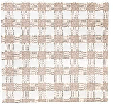 50 Stück Servietten 'Like Linen - Vichy' 70 g/m² 40 x 40 cm Taupe Spunlace