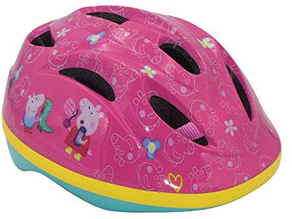 Peppa Wutz Pig Fahrradhelm Kinder | Fahrrad Zubehör | Geschenke für Mädchen | Outdoor Spielzeug | Helm | Gr. 52-56 | ab 3 Jahre | Kinderhelm | George