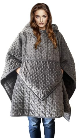 Gewichtsdecke, tragbare schwere Decke, 4,5 kg, grau für Erwachsene, weiches Material mit hochwertigen Glasperlen für besseren Schlaf