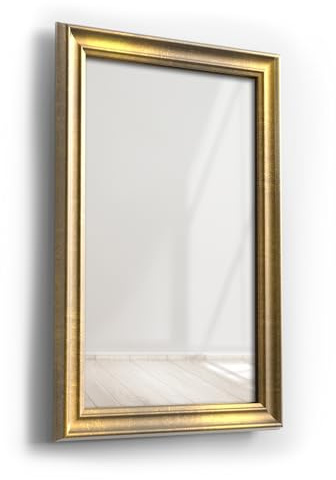 Spiegelrahmen Barocko inkl. Spiegel | Aluminium Vintage | Spiegelmaß: 40x60 / 60x40cm | zzgl. 7,8 cm Rahmen | Wandspiegel | in 11 Größen