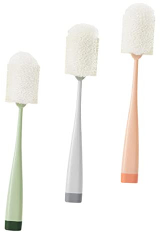 SOLUSTRE 3pcs Bottle Cleaning Brush Cup Brush Long Handle Cleaning for Kitchen Bottle Vase Kettle Blender Pot