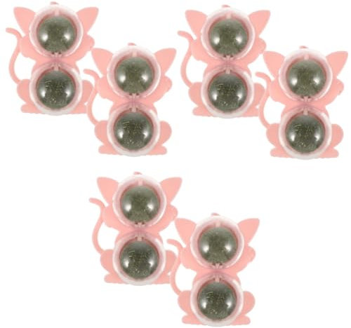 Happyyami 6stücke Katzenminze Ballspielzeug Für Katzen Interaktive Und Kau-spielzeuge Zur Stressbewältigung Und Zahnpflege Für Drinnen Farbdesign