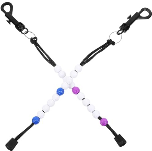 BELLIFFY 2 Stück Golf Scorer Perlen Score Zähler Golfplätze Scoring Perle Golfschläger Schlagzähler Golfzubehör Golfzähler Golf Scoring Tool Tragbares Golf Scoring Ketten Golfzubehör