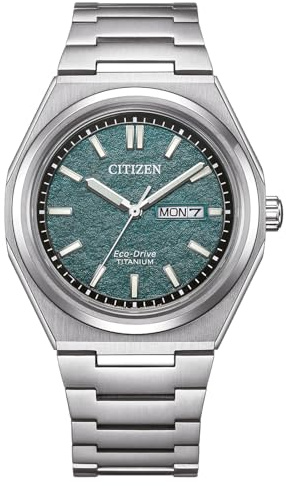 Citizen Eco-Drive Herrenuhr, Grün, 39.5 mm, AW0130-85XC