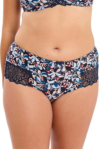 Sans Complexe - Modèle Flora - Shorty - Femme - 46/48 - Imprimé Floral Bleu & Rose Pale