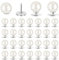 30 Stück Buttons Anstecker Perlen Brosche für Kleidung 10mm Abnehmbar Jeans Knopf Perle Broschenknöpfe Damen Perlen Knöpfe Ohne Nähen Perlennadeln Broschen für DIY Hemd Pullover Jean Schal