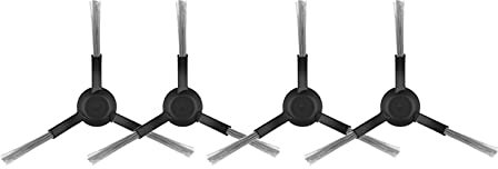 ROBAUN Tela filtrante de Cepillo Lateral Principal Compatible con Limpiador Mi Mop Pro Sytyj02ym Compatible con 3290 3490 3690(Side Brush Black)
