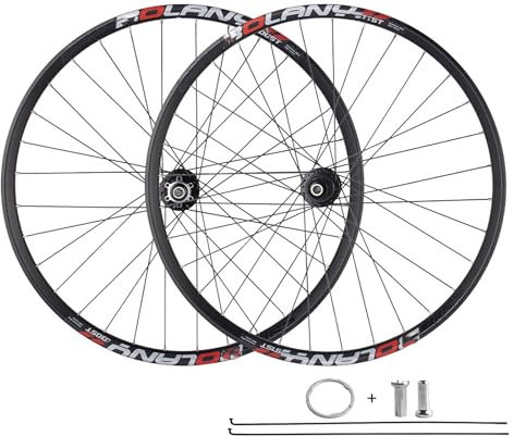 Fahrradfelge Mountainbike Laufradsatz Mountainbike-Radsatz 27,5 Zoll 29 Zoll Scheibenbremse Version 4 Lager Zur Förderung des Tonnenachsen-Radsatzes 148 Mountainbike-Räder Black axis,29in