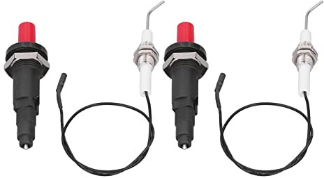 Sostituzione Accenditore per Griglia, Sostituzione Accenditore Piezoelettrico con Metodi di Montaggio Variabili Set di Accenditore Universale in Plastica Kit Accenditore per