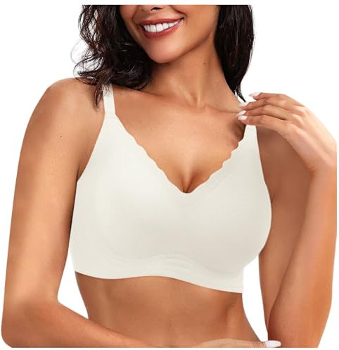 BH Ohne TräGer Damen Nahtlos Spitzen BH ohne Bügel Weicher Damen Push-Up BH Gepolstert - Atmungsaktiver und Leichter, Klassische Bustier Damen BH Modern Feeling Schlaf Still Büstier Geschenk