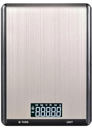 Bilancia Da Cucina Digitale, Bilancia Alimentare Elettronica, Bilancia Da Cucina Digitale Da 22 Lb/10 Kg, Grammi E Oz for Cottura Al Forno, Graduazione Precisa 1 G/0,1 Oz per uso domestico e in uffici