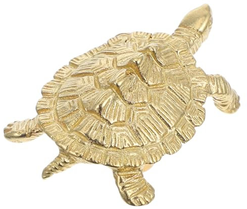 POPETPOP Chinesischer Messing Türgriff Schildkröte Kreativer Kleiner Schrankknauf Für Küche Und Möbel Elegant Glatte Oberfläche Einfache Montage Traditionelles Design