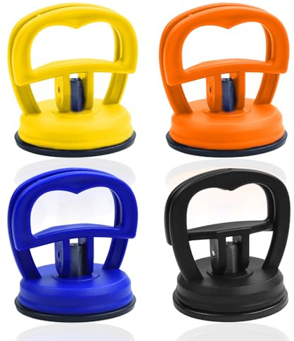 SENLINLIN Dent Puller, 4 Pack Car Dent Puller Suction Cup Kit, Suction Cup Car Dent Remover, Powerful Car Dent Removal Tool and Repair Kit for Cars Body, Glass, Screen, Tiles Lifting, Objects Moving