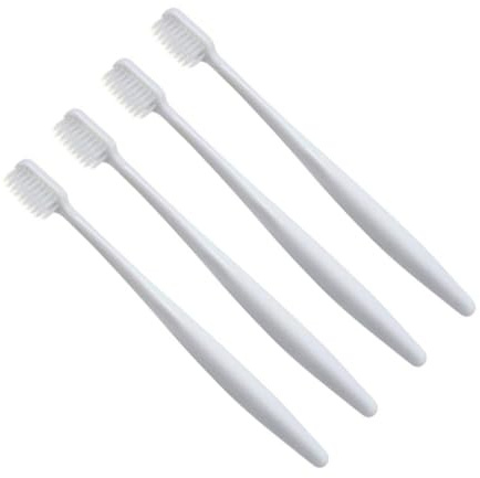 Veemoon 4piezas Cepillo De Dientes Anti-sangrado De Plástico Cerdas Suaves Para Adultos Para Uso Doméstico y Cuidado Dental Ecológico