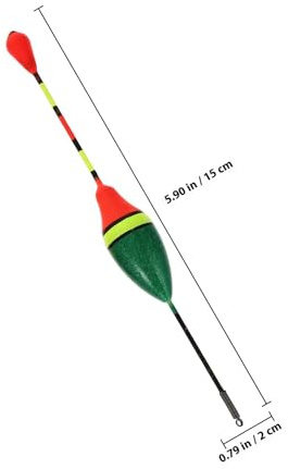 Cabilock 20Pcs Portable Fishing Bobbers Sea Fishing Floats Lightweight Responsive Carp Pole Floats Tackle Accessories for River and Saltwater Angling Random Color