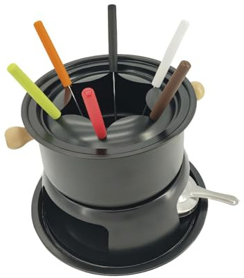 Baoblaze Service à fondue, caquelon à chocolat, appareil à fondre le chocolat, caquelon à fondue pour pique-nique de Noël, fromage, 24 Cm X 22 Cm X 17