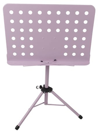 Generic Orchestra Stand, Sturdy Foldable Construction, Portable, Height Adjustable, Music Stand and ABS for Musicians (Purple)