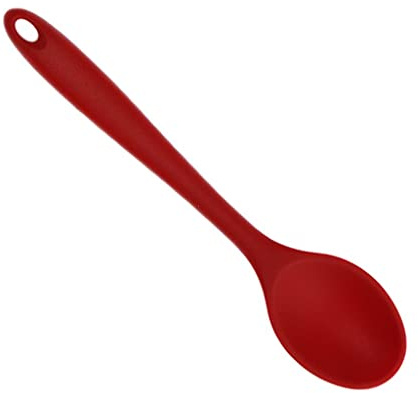 FashionCha 3 Stück Küchen Suppenlöffel Esslöffel Küchenwerkzeug Utensil Kreativer Kleiner Löffel Pflegeleicht Und Sicher Aus Lebensmittelechtem Material, Rot01, 20,5 x 4,5 cm