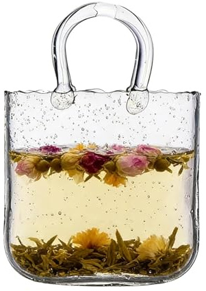 de vino de, florero decorativo y vidrio para bebidas, en forma de bolso, florero de cóctel en forma de bolsillo, para comedor, boda, cumpleaños, bar, cocina, oficina, apartamento