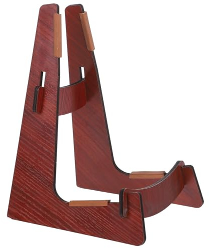 MILISTEN Gitarrenständer für Gitarre und Ukulele Tragbar mit Starkem Halt und Schönem Design für Zuhause und Geschäft zur Sicheren Aufbewahrung