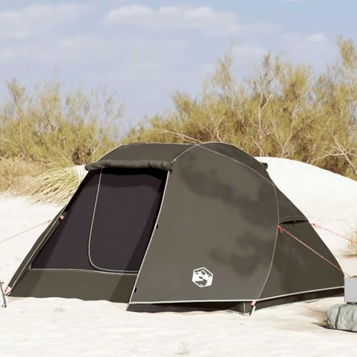 LoogCape Fisketält oliv grön x x av polyester och glasfiber, med stänger, stuga för camping, strand och fiskutflykter