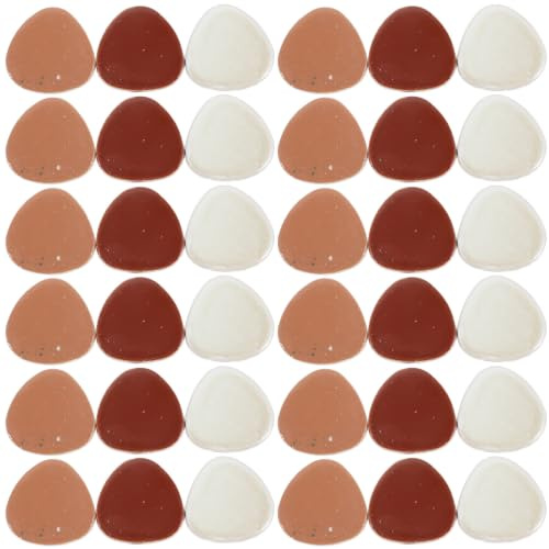 TOMETURE Ceramic Pebble Tiles for DIY Crafts with Flat and Smooth Bottom, Creative Mosaic Supplies Suitable for Decorative Glass and Craft Mosaic Projects