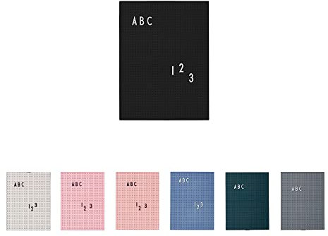 Design Letters Letterboard A4 Schwarz | Stecktafel 29x21 cm | Memoboard | Filz-Buchstabentafel zur Dekoration | Message Board für zimmer deko, büro deko, Wanddeko | Stecktafel Buchstaben | Memotafel