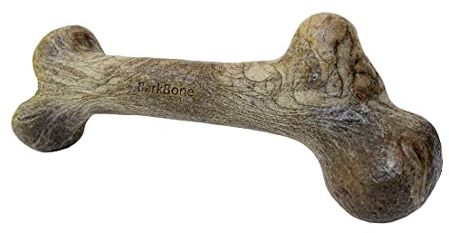 Barkbone – Dino Bacon Flavor – Giocattolo da masticare per cani – Osso da masticare per cani – Sapore di bacon – Profumo infuso in ogni osso – Taglia grande – Dimensioni di 23,5 x 8,00 x 4,75 cm