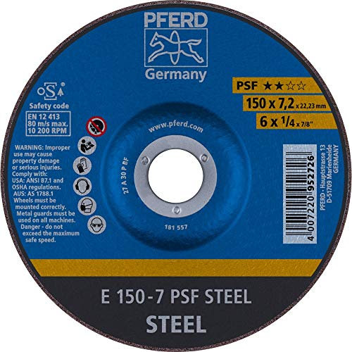 10 x PFERD Schruppscheibe E 150-7 PSF STEEL| Art.: 62015628