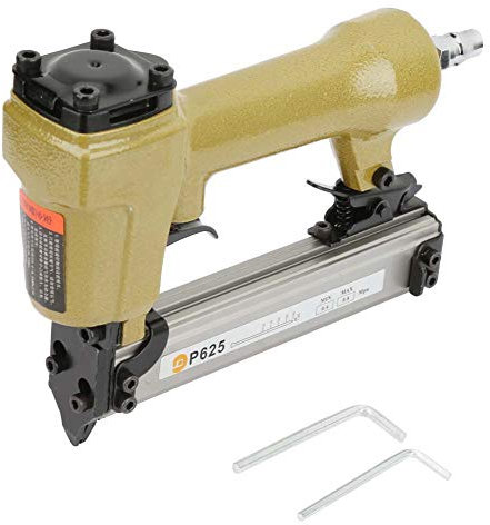 P625 Pistolet à Clouer Pneumatique 1/4 Agrafeuse à Air Longueur 10-25mm 60-100psi Machine à Agrafer à Bois