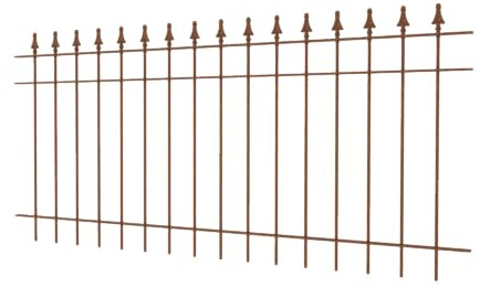 ELEO Gartenzaun Pino, 192,5 cm, unbeschichtet inkl. Schrauben