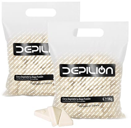 2 x Cera caliente 1kg Opal | Cera baja fusión para depilación 1000gr | para pieles sensibles