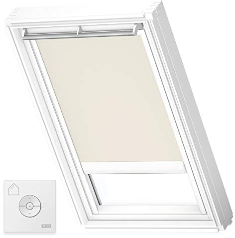 VELUX Solar Blackout Blind (DSLWL)-Previous Version-MK04, Beige | Solar Operation, Remote Controlled, Gradual Adjust