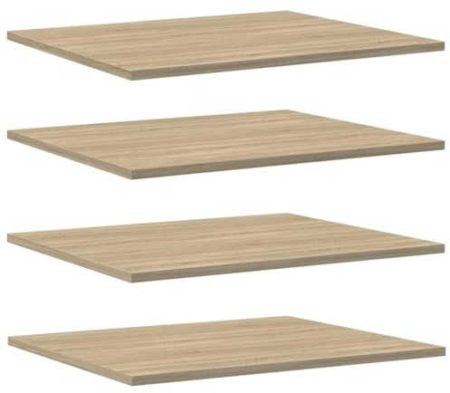 vidaXL Estante estantería 8 uds contrachapada Roble Sonoma 60x50x1,5cm