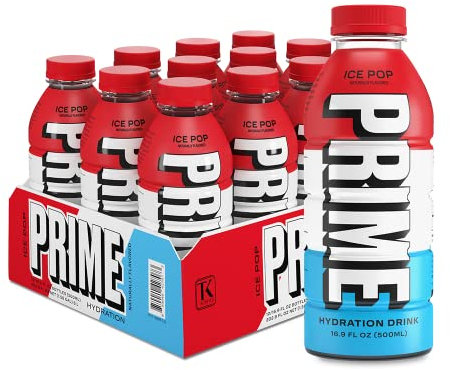 Prime Hydration Drink Ice Pop Geschmack, 12 Stück