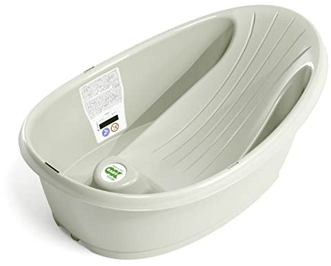 OKBABY Eco Onda Baby – Bañera de plástico reciclado – Diseño ergonómico con asiento antideslizante para el baño del bebé 0 – 12 meses