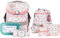 SCHOOL-MOOD - Schulranzen Set Dragonfly, 7-teilig - Timeless Air+ - ergonomischer Schulranzen Jungen & Mädchen - Schultasche für Kinder in der 1. bis 4. Klasse - Dragonfly (Nordic Collection)