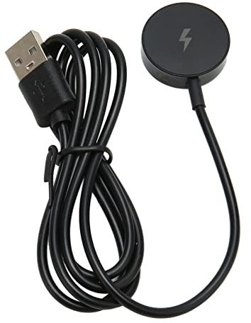 Smartwatch-Ladegerät, Magnetisches USB-Ladekabel für Fossil Q Gen 1 2 3, Smartwatch Magnetisches Ladekabel (Schwarz)