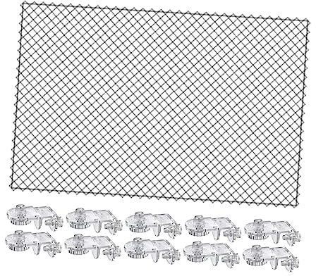 ＡＷＨＡＯ Aquarium Abdeckung, Aquarium Siebnetz, Anti Sprung Schutznetz, Stabiles Katzennetz, Tragbar mit Fester Halterung, Aquarium Siebnetz, 80x106cm