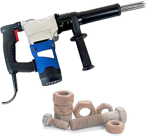 Oiyekntd Pistola Eléctrica Desoxidante de Aguja, 1100w Máquina de Limpieza con Aguja de Alta Potencia para Quitar óxido, escoria de Soldadura, Pintura de Tubos de Acero, Tornillos, Tuercas, Barcos