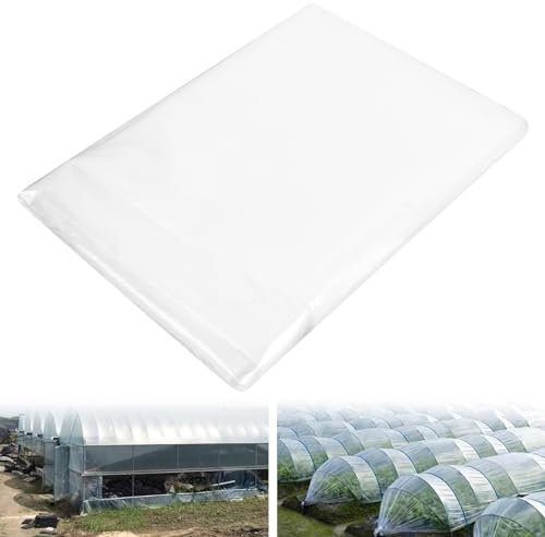 XCDMJ Film en polyéthylène transparent pour serre, extra épais et indéchirable, film de jardin en polyéthylène, pour couvrir les parterres de légumes, tunnel, film pour maison de tomates (2 x 3 m)