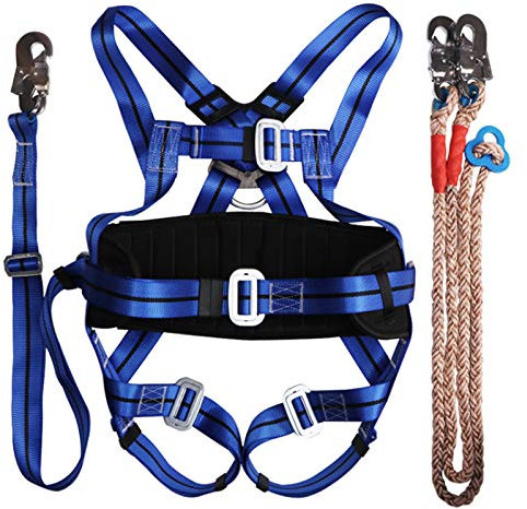 SwaYve Safety Harness, Tree Climbing Gear, Climbing Harness for Outdoor Construction Worker Roofers Scaffold,Safety Harness Kits