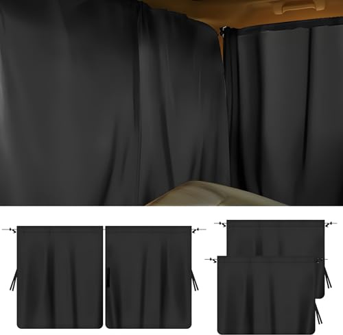 Lot de 3 Pare-soleils Amovibles pour fenêtre de Voiture - Occultant - Brise-Vue mis à Jour - pour Voyage - Universel (3 Pièces)
