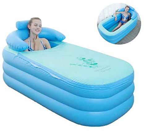 Baignoire gonflable portable, baignoire gonflable pliable en PVC pour adulte, baignoire gonflable antidérapante, baignoire chaude pour spa, piscine gonflable autoportante facile à gonfler et à utili