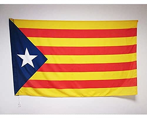 Cataluña Estelada Blava - Catalanista Independentista 90X150Cm Bandera Decorativa De Patio Duradero Bandera De Brisa Personalizado Bandera De Balcón Decorativa Para Patio Césped Fiesta