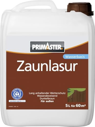 Primaster Zaunlasur 5 L dunkelbraun Lasuren