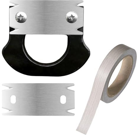 Coupe-bordures pour le Travail du Bois, avec 1 Lame de Rechange et 10 m de Bande Adhésive de Chant, Coupe-Bordures de Placage Manuel Ergonomique pour Bois PVC ABS (Argent)