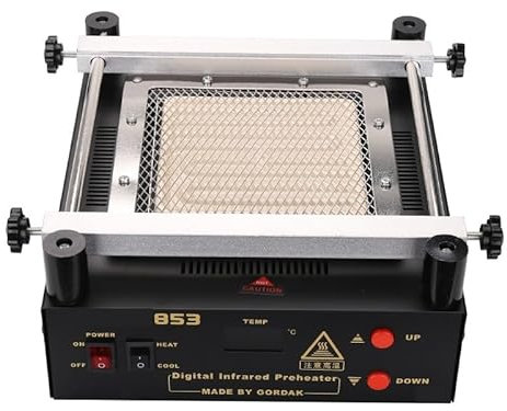 Stazione di rilavorazione e saldatura, Stazione di preriscaldamento del preriscaldatore del saldatore a infrarossi IR Preriscaldatore digitale a infrarossi for preriscaldare la dissaldatura del PCB ut