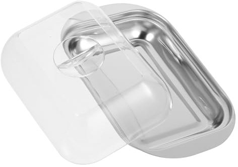 Holibanna Recipiente De Acero Inoxidable Para Mantequilla Caja Con Tapa Mantén Fresco Diseño Elegante